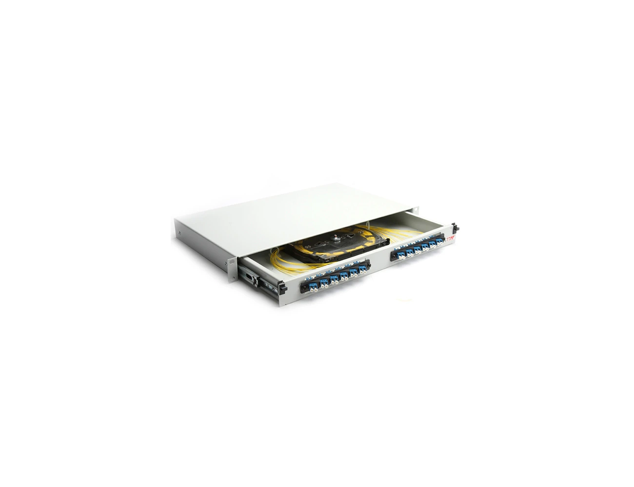 1U 19' 24 Port LC/PC SM Duplex Sliding (With Rail&P.M) Rack Type Patchpanel (Full)