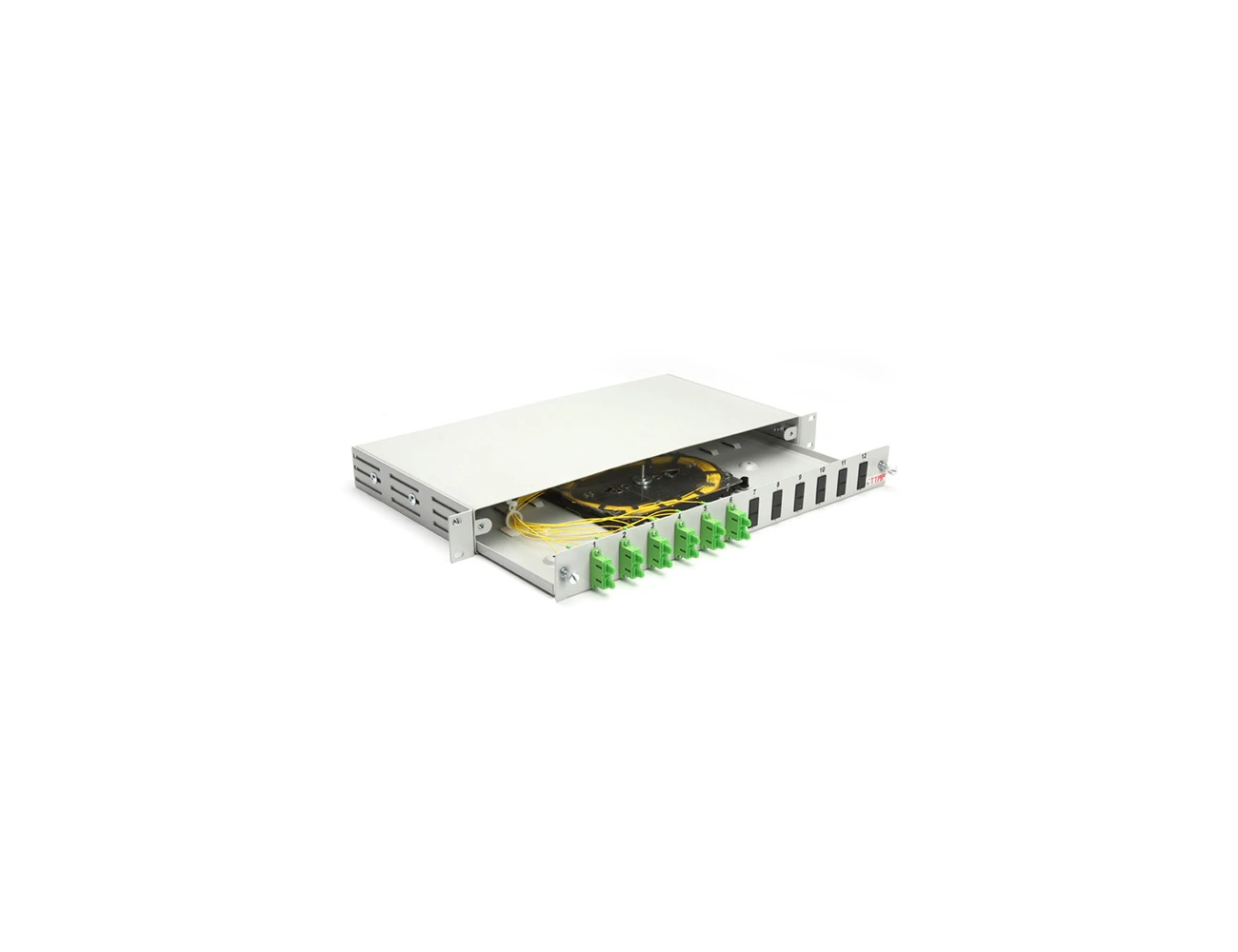 1U 19’’ 12 Port SC/APC SM DX Sliding (Without Rail) Rack Type Patchpanel (Full)