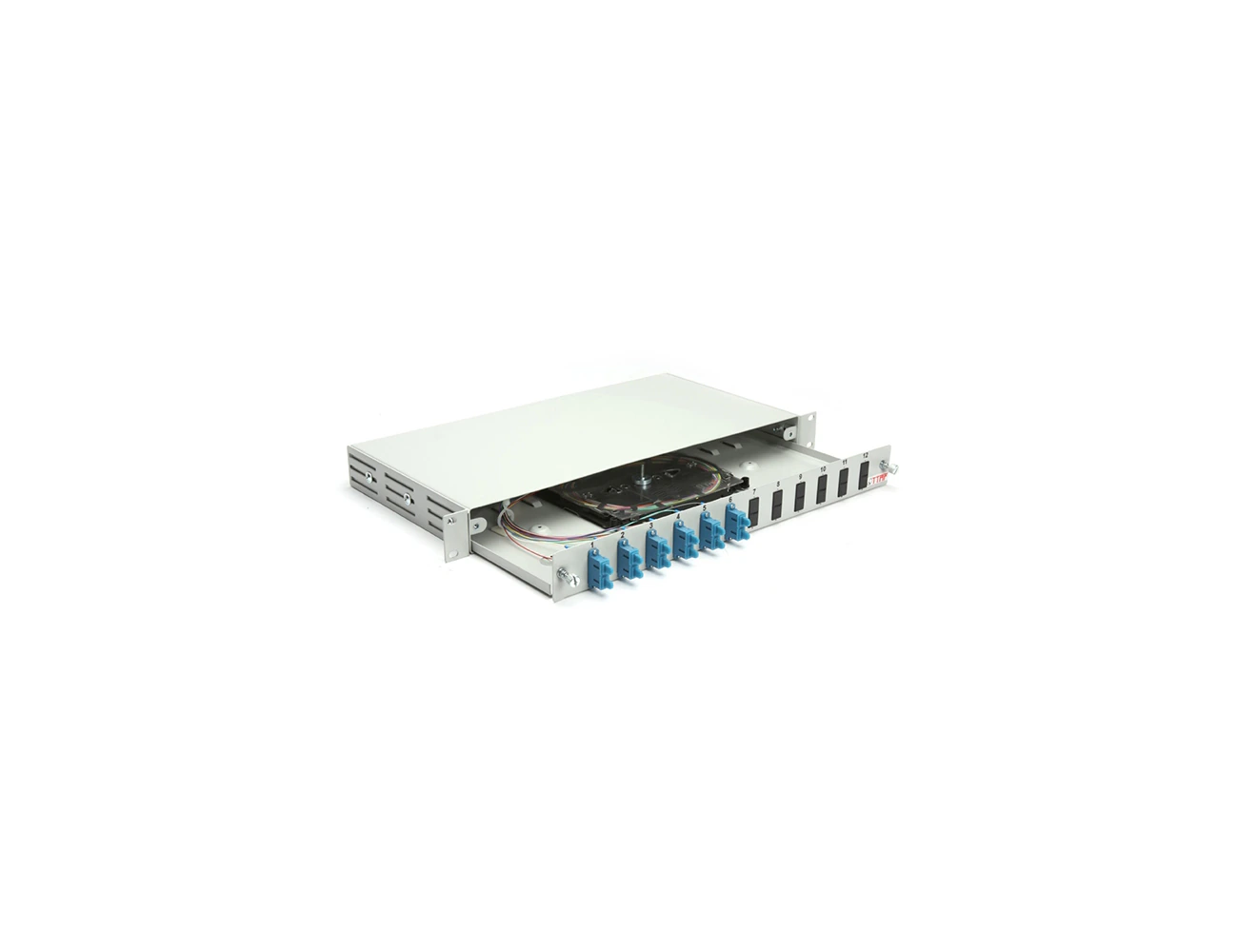 1U 19’’ 12 Port SC/PC SM DX Sliding (Without Rail) Rack Type Patchpanel (Full)
