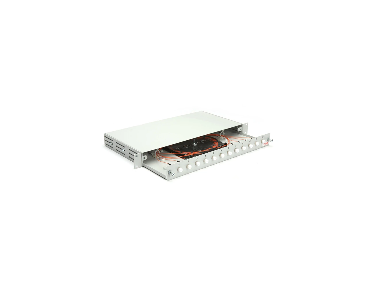 1U 19' 12 Port FC/PC(d) MM Simplex Sliding (Without Rail) Rack Type Patchpanel (Full)