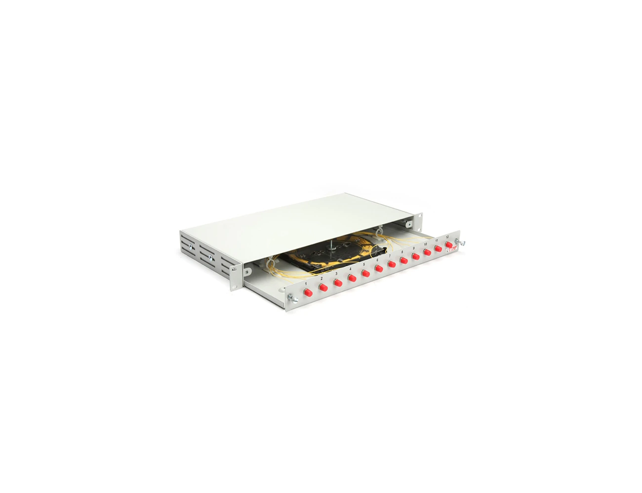 1U 19' 12 Port FC/PC(d) SM Simplex Sliding (Without Rail) Rack Type Patchpanel (Full)
