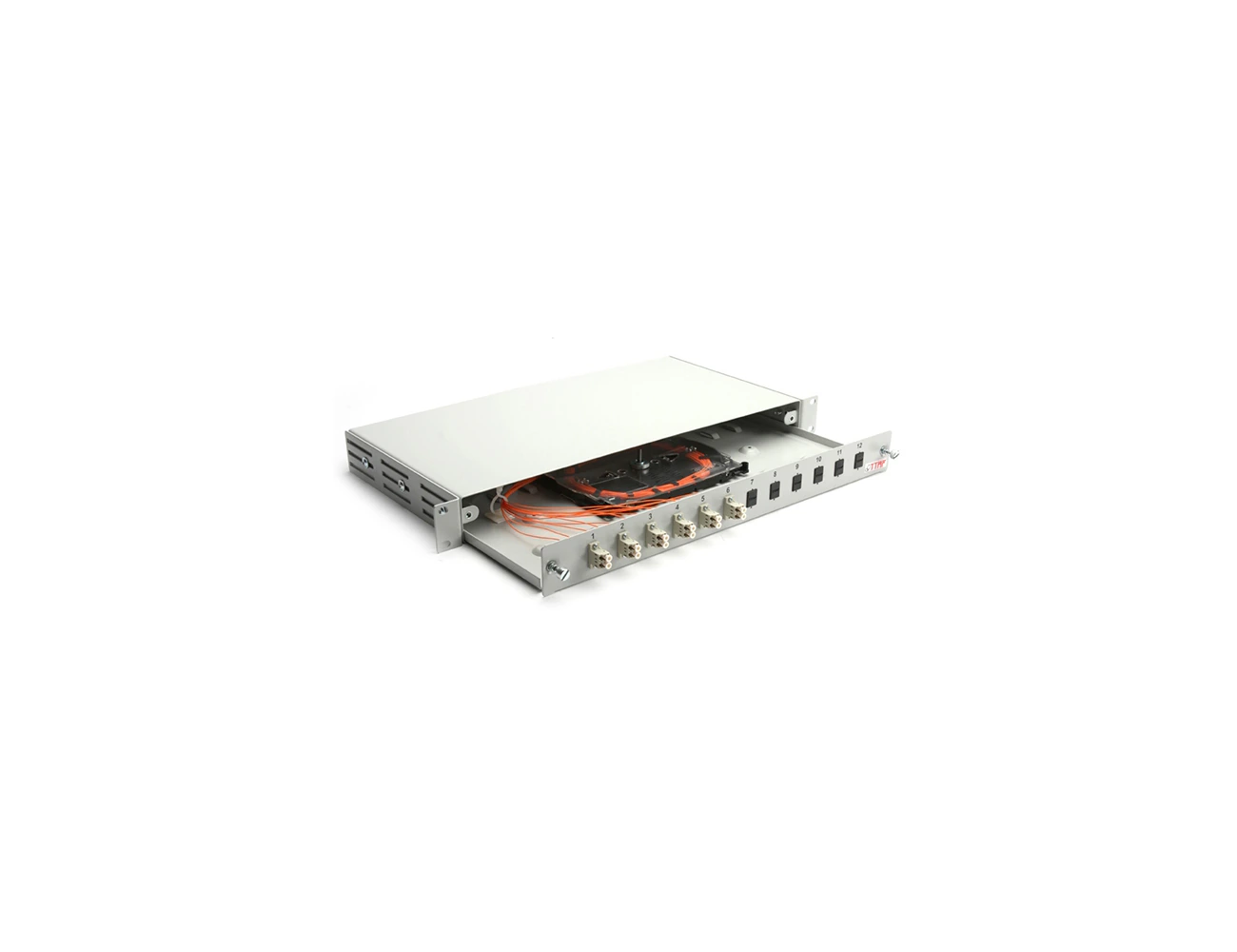 1U 19' 12 Port LC/PC MM Duplex Sliding (Without Rail) Rack Type Patchpanel (Full)