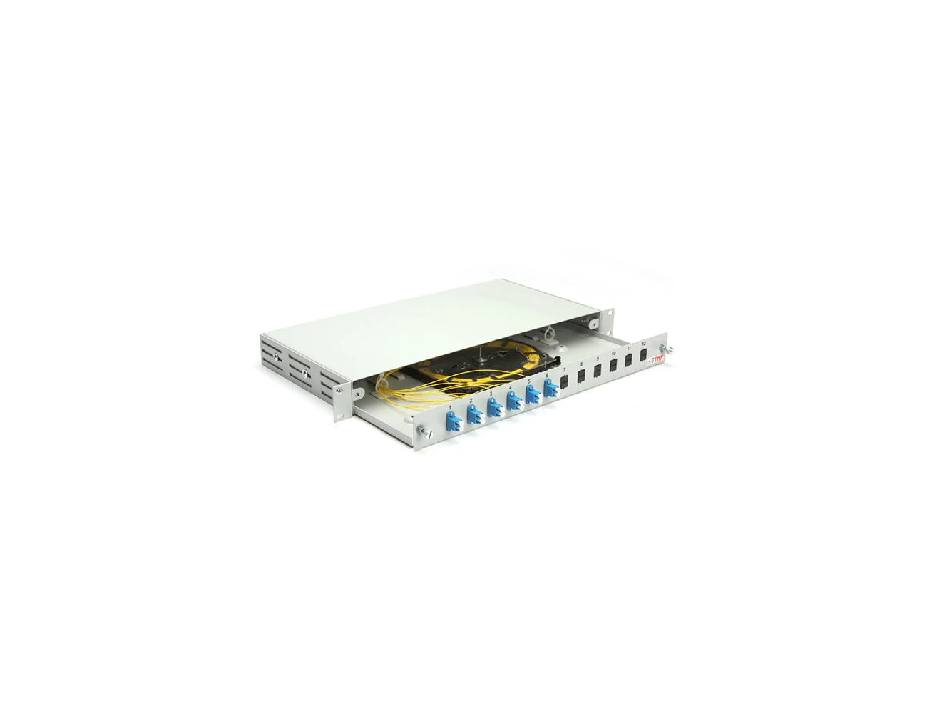 1U 19' 12 Port LC/PC SM Duplex Sliding (Without Rail) Rack Type Patchpanel (Full)