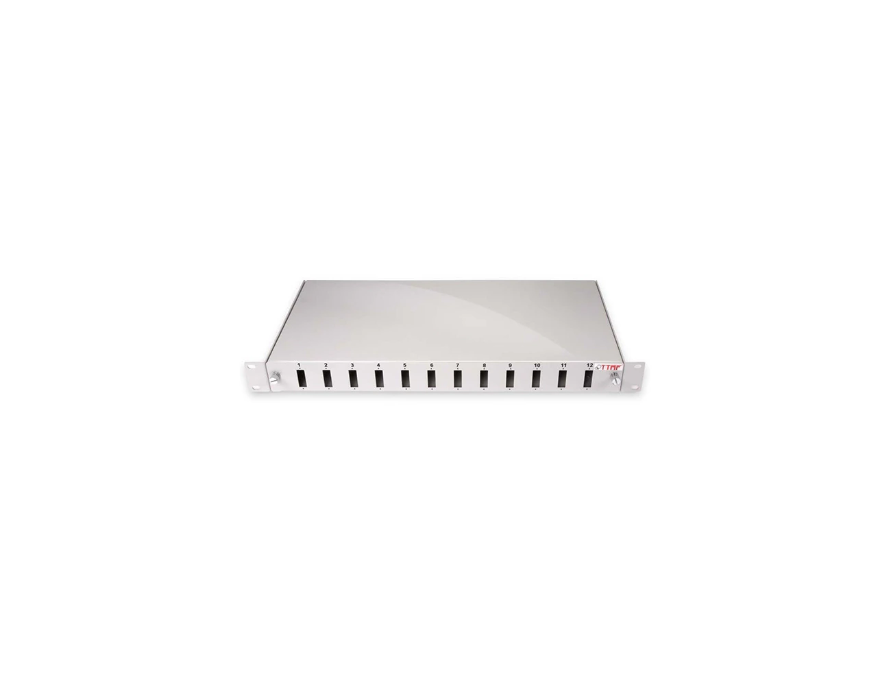 1U 19’’ 12 Port LC QX Sliding (Without Rail) Rack Type Patchpanel