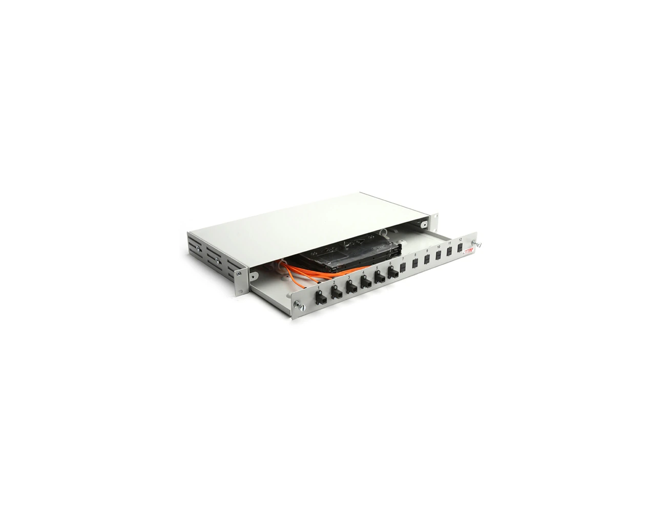 1U 19' 12 Port MTRJ MM Duplex Sliding (Without Rail) Rack Type Patchpanel (Full)