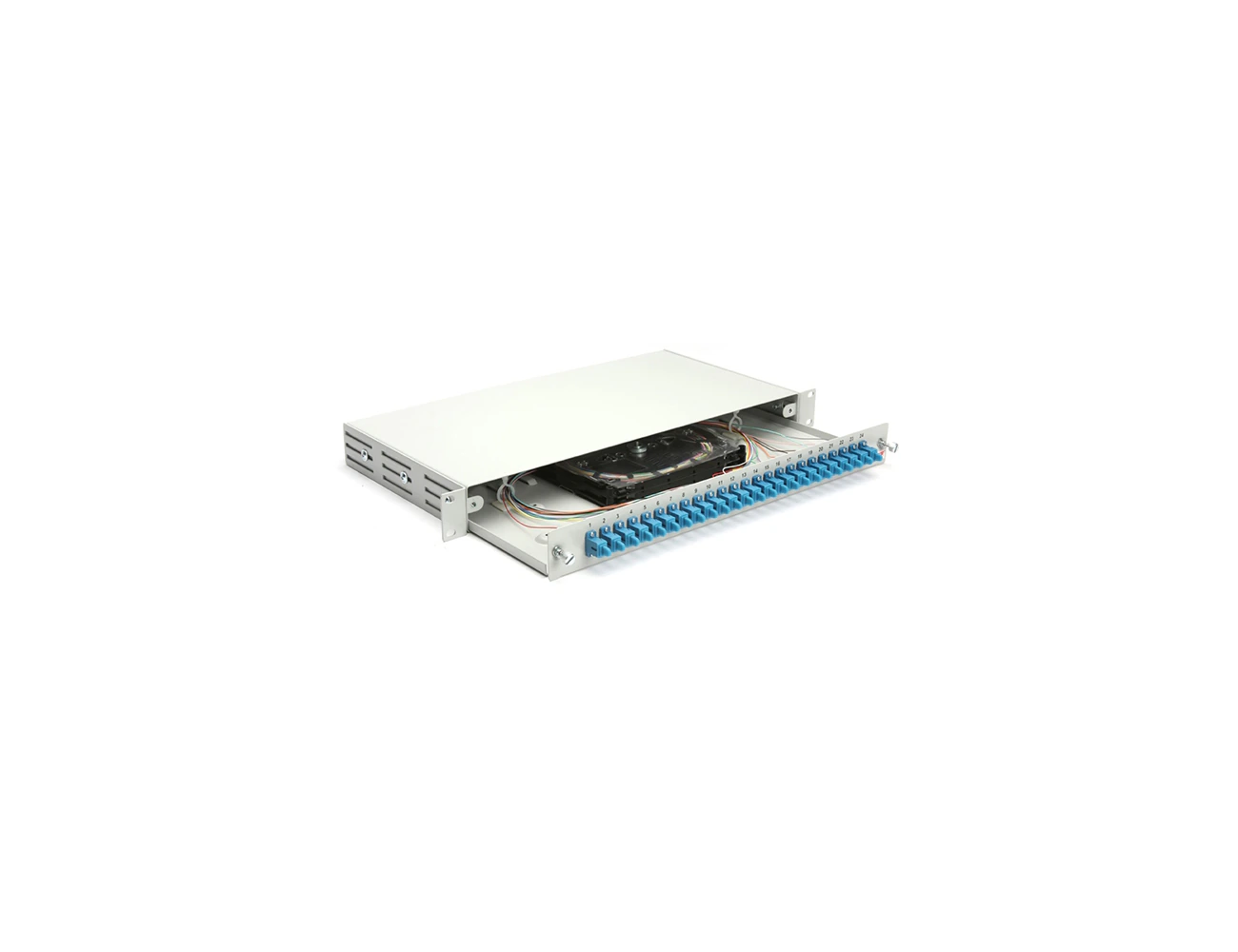 1U 19' 24 Port SC/PC SM Simplex Sliding (Without Rail) Rack Type Patchpanel (Full)