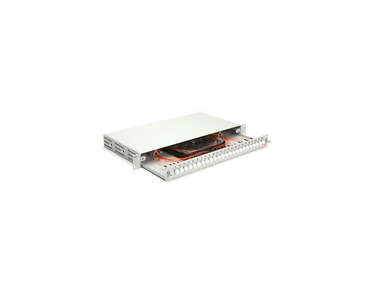 1U 19' 24 Port FC/PC (d) MM Simplex Sliding (Without Rail) Rack Type Patchpanel (Full)