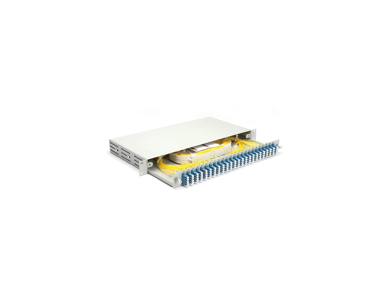 1U 19' 96 Port LC/PC SM Quad Sliding (Without Rail) Rack Type Patchpanel (Full)
