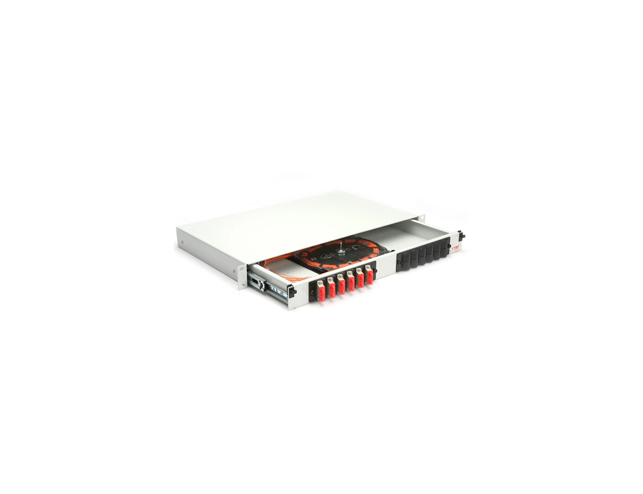 1U 19' 12 Port SC/PC MM Duplex Sliding (With Rail&P.M) Rack Type Patchpanel (Full)