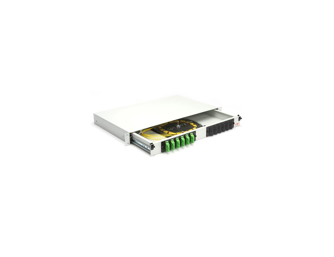 1U 19' 12 Port SC/APC SM Duplex Sliding (With Rail&P.M) Rack Type Patchpanel (Full)