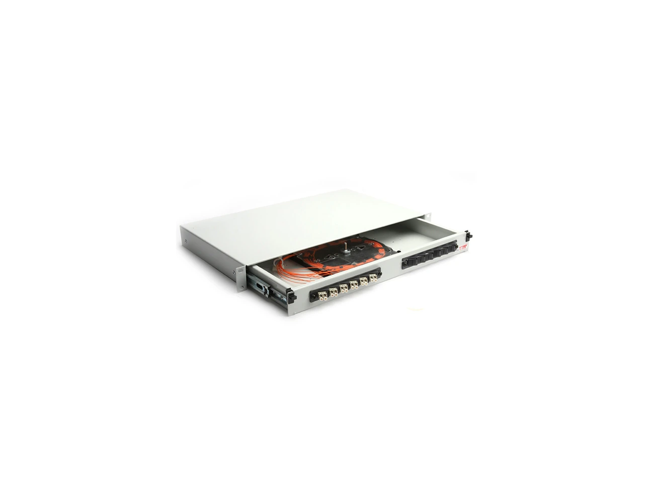 1U 19' 12 Port LC/PC MM Duplex Sliding (With Rail&P.M) Rack Type Patchpanel (Full)