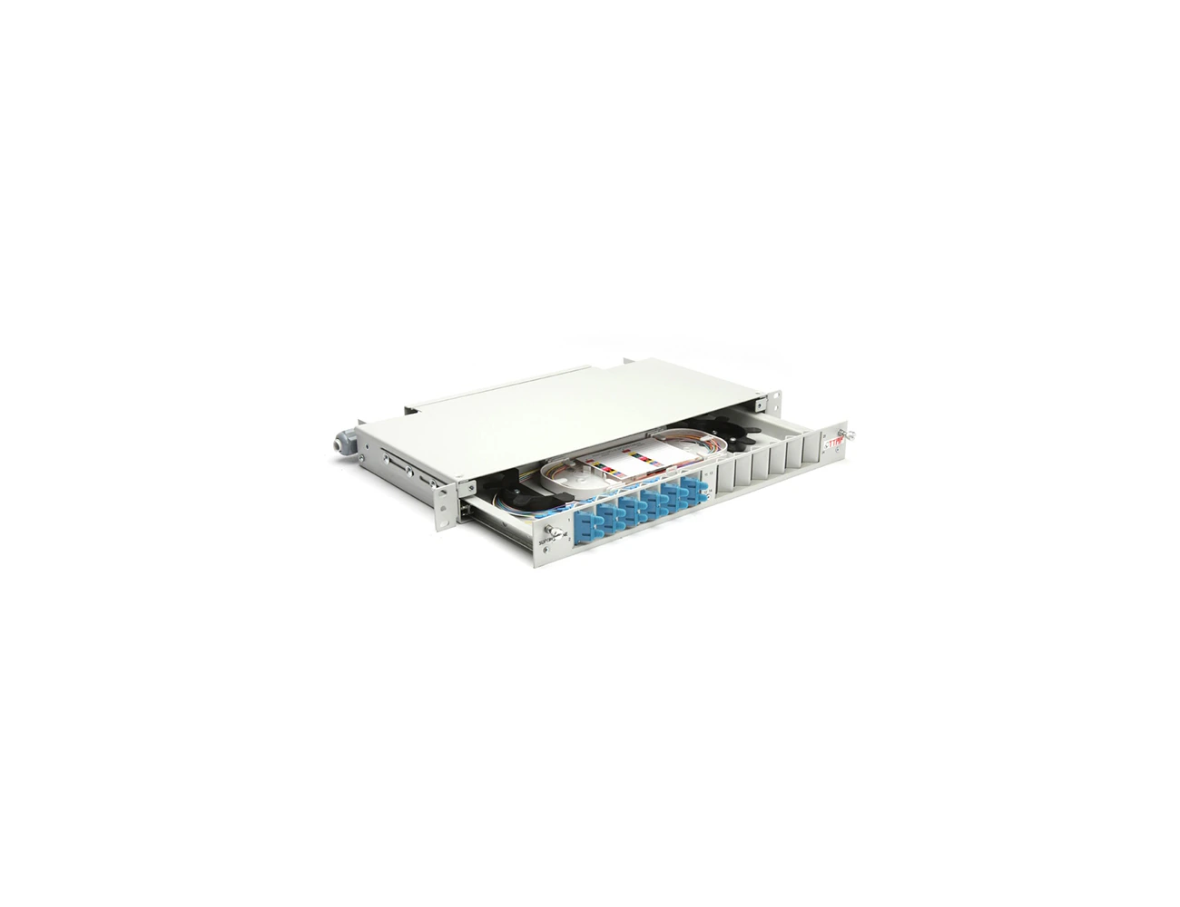 1U 19' 12 Port SC/PC SM Duplex Sliding (With Rail&M.M) Rack Type Patchpanel (Full)
