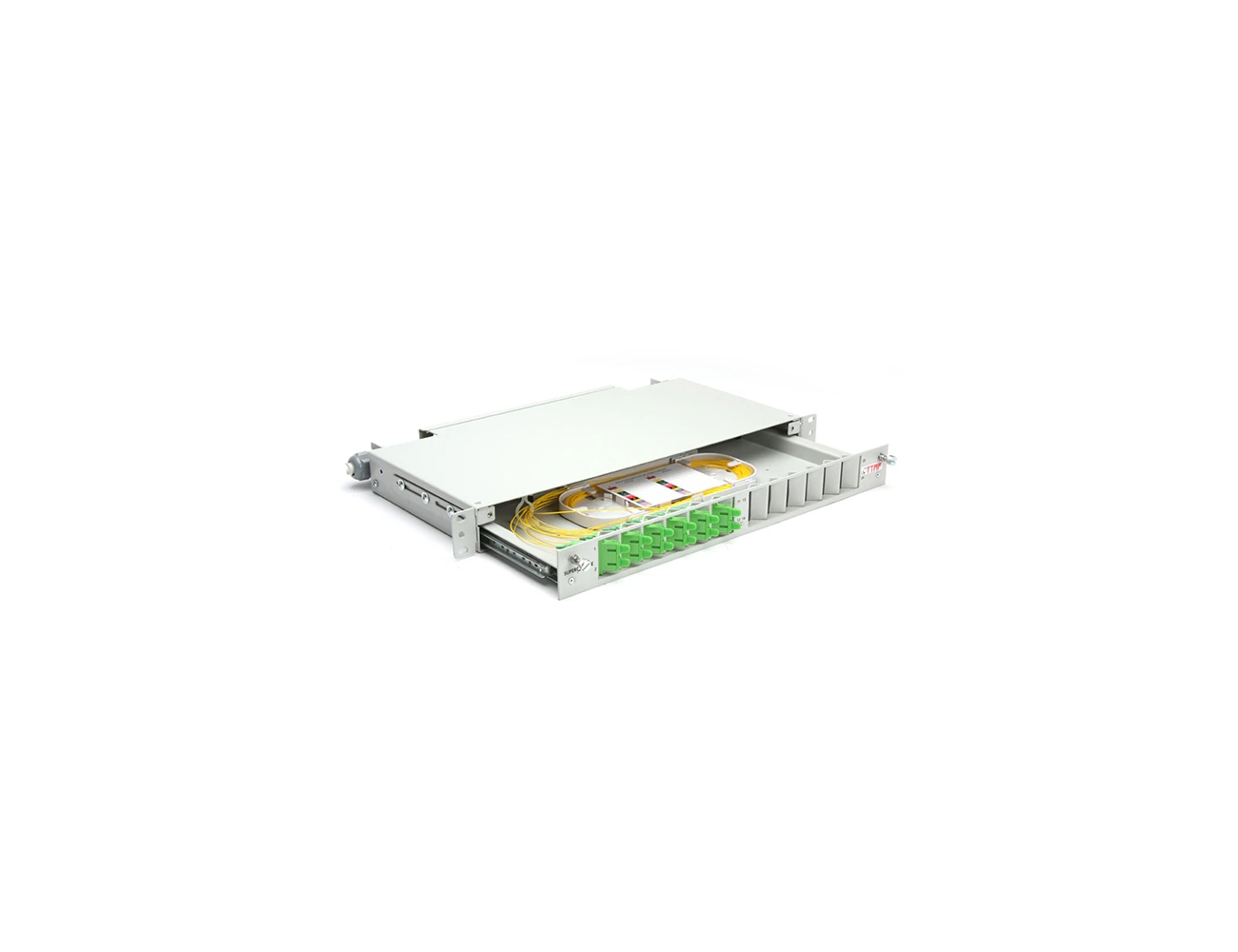 1U 19' 12 Port SC/APC SM Duplex Sliding (With Rail&M.M) Rack Type Patchpanel (Full)
