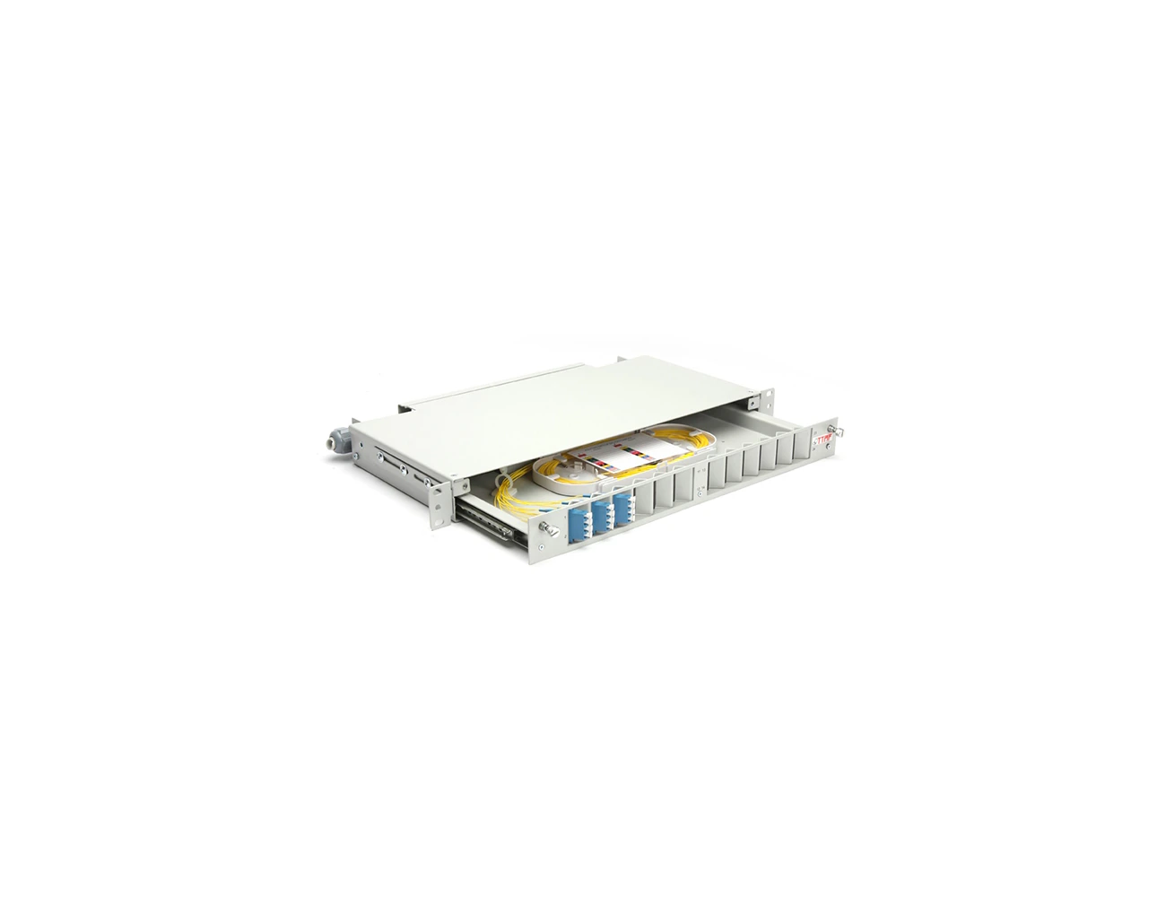 1U 19' 12 Port LC Quad Sliding (With Rail&M.M) Rack Type Patchpanel (Full)