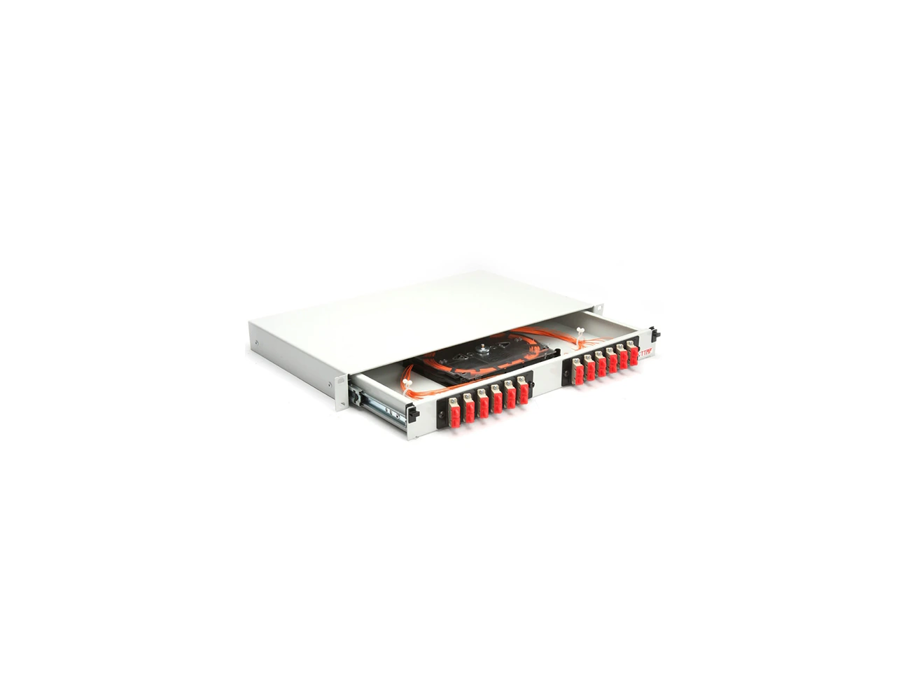 1U 19' 24 Port SC/PC MM Duplex Sliding (With Rail&P.M) Rack Type Patchpanel (Full)