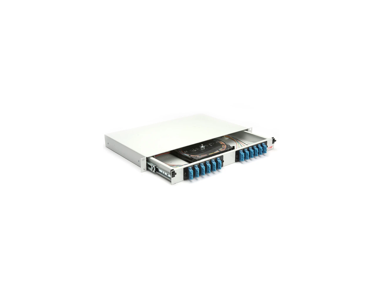 1U 19' 24 Port SC/PC SM Duplex Sliding (With Rail&P.M) Rack Type Patchpanel (Full)