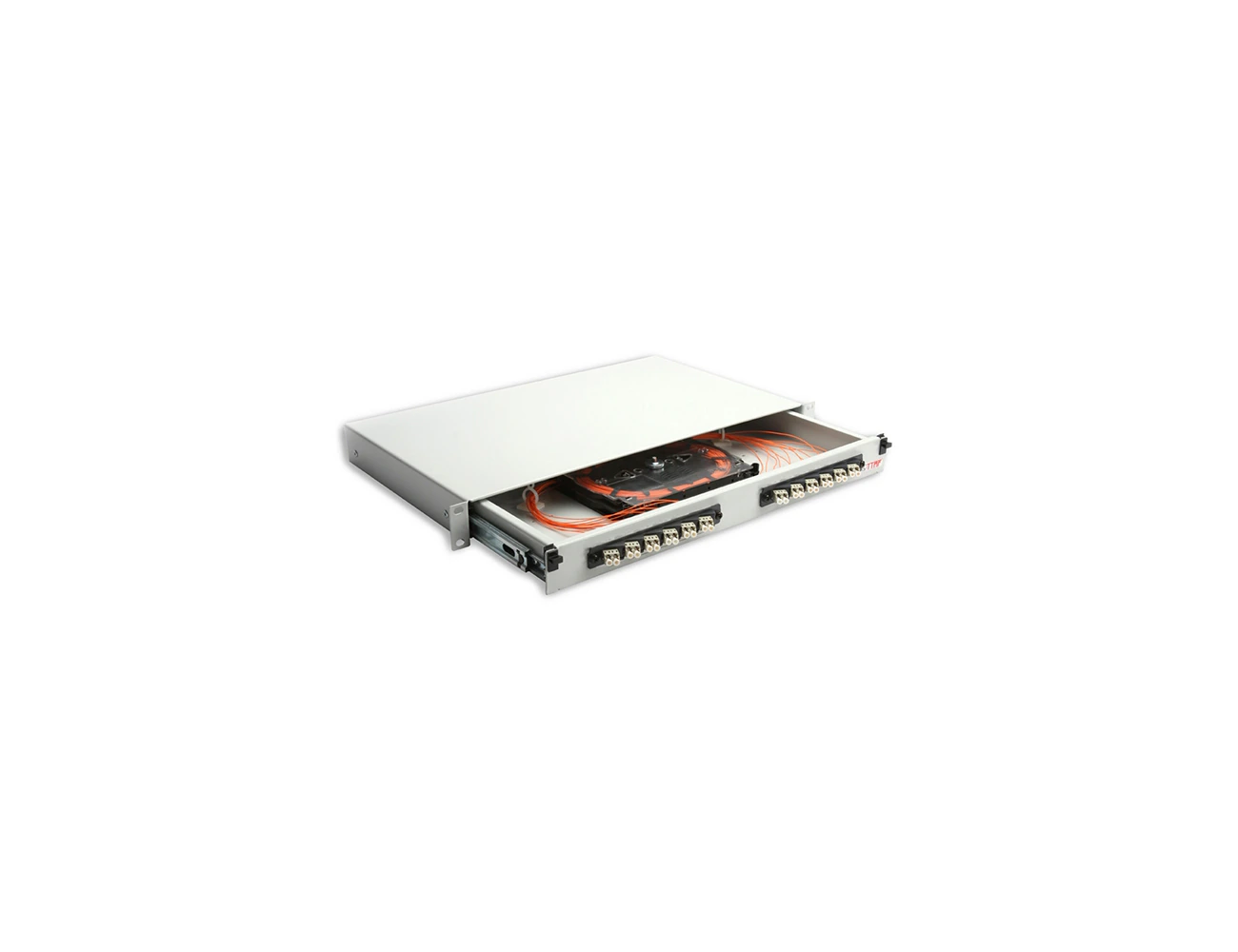 1U 19' 24 Port LC/PC MM Duplex Sliding (With Rail&P.M) Rack Type Patchpanel (Full)