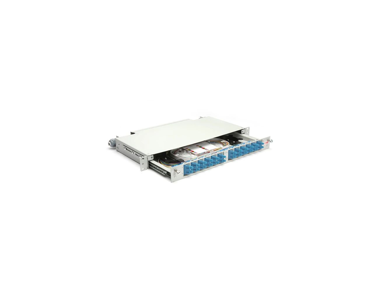 1U 19' 24 Port SC/PC SM Duplex Sliding (With Rail&M.M) Rack Type Patchpanel (Full)