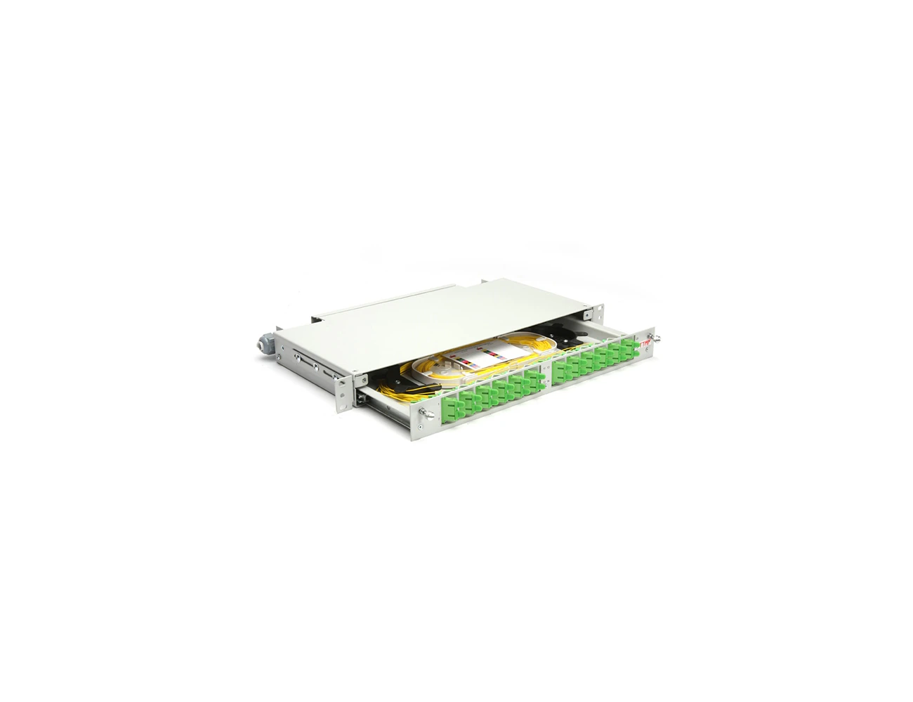 1U 19' 24 Port SC/APC SM Duplex Sliding (With Rail&M.M) Rack Type Patchpanel (Full)