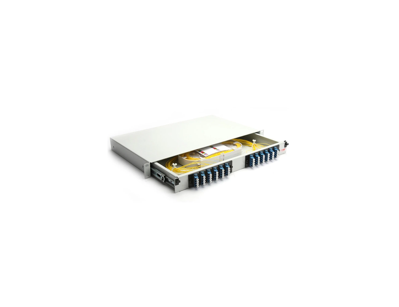 1U 19’’ 48 Port LC/PC SM QX Sliding (With Rail&P.M) Rack Type Patchpanel (Full)