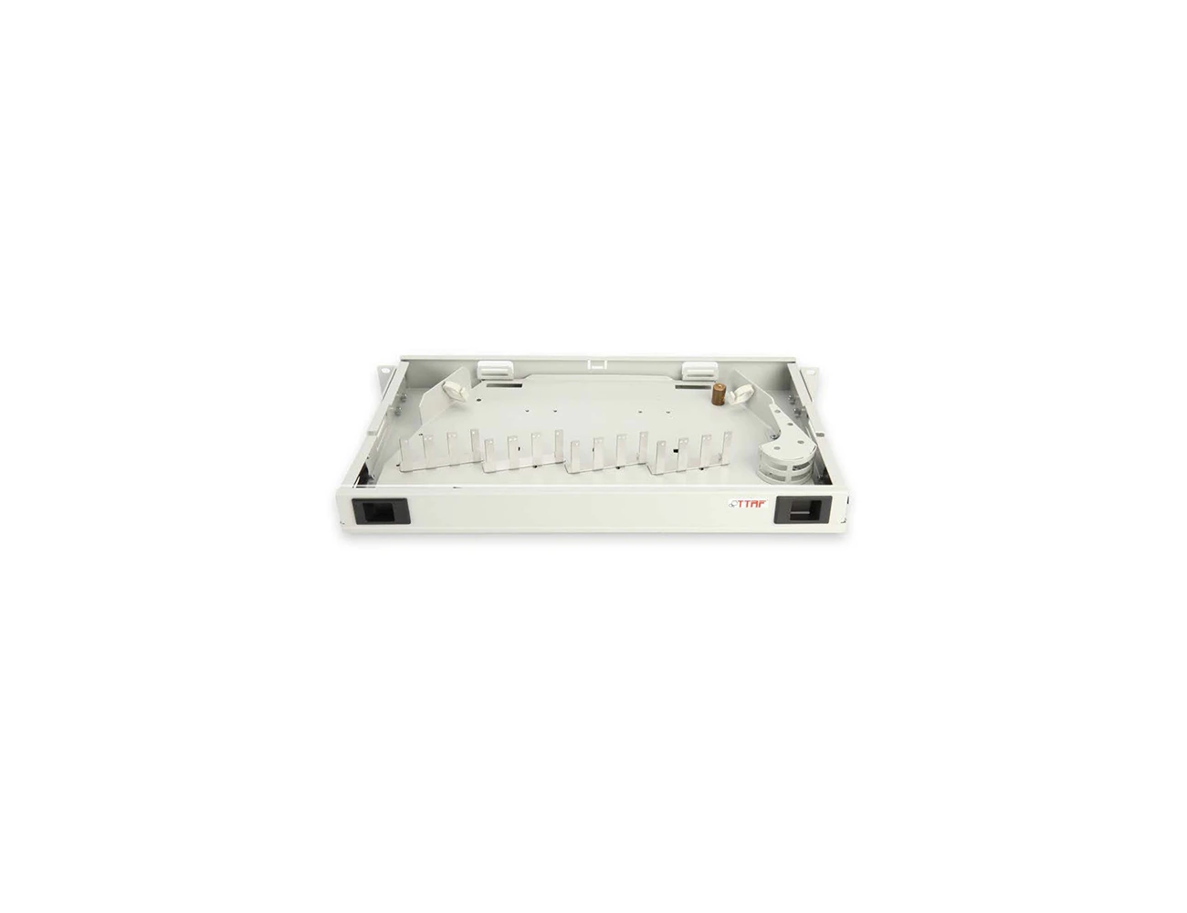 1U 19’’ 48 Port E2000 SX Swing Rack Type Patchpanel