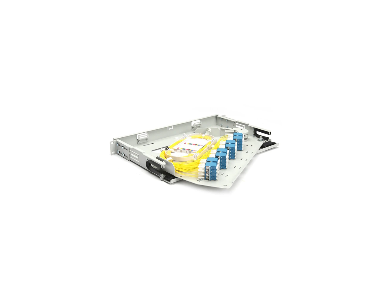 1U 19’’ 128 Port LC/PC SM QX Swing Rack Type Patchpanel (Full)
