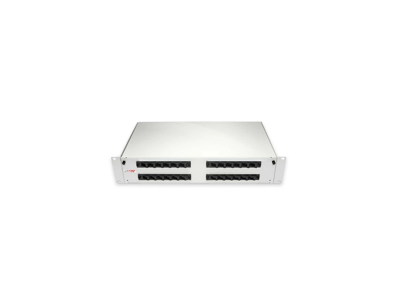 2U 19' 24 Port E2000 Simplex Sliding (Without Rail&P.M) Rack Type Patchpanel