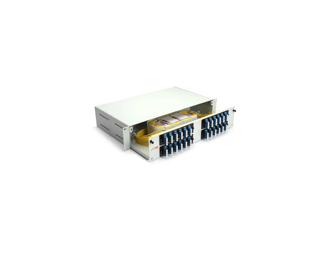 2U 19' 96 Port LC Quad Sliding (Without Rail&P.M) Rack Type Patchpanel (Full)