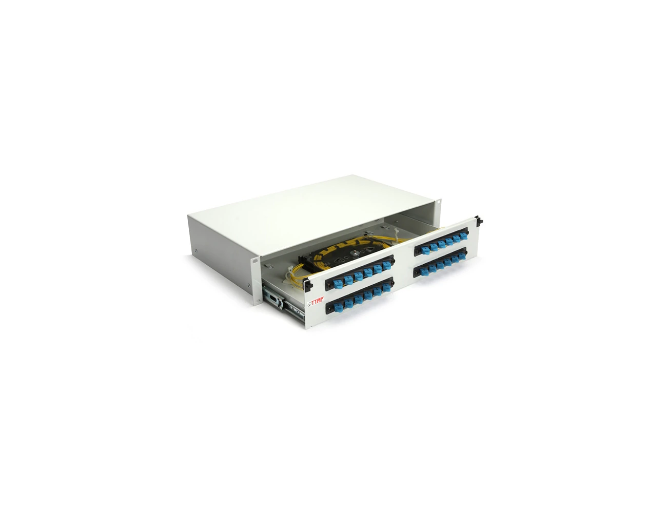 2U 19' 24Port SC/PC SM Simplex Sliding (With Rail&P.M) Rack Type Patchpanel (Full