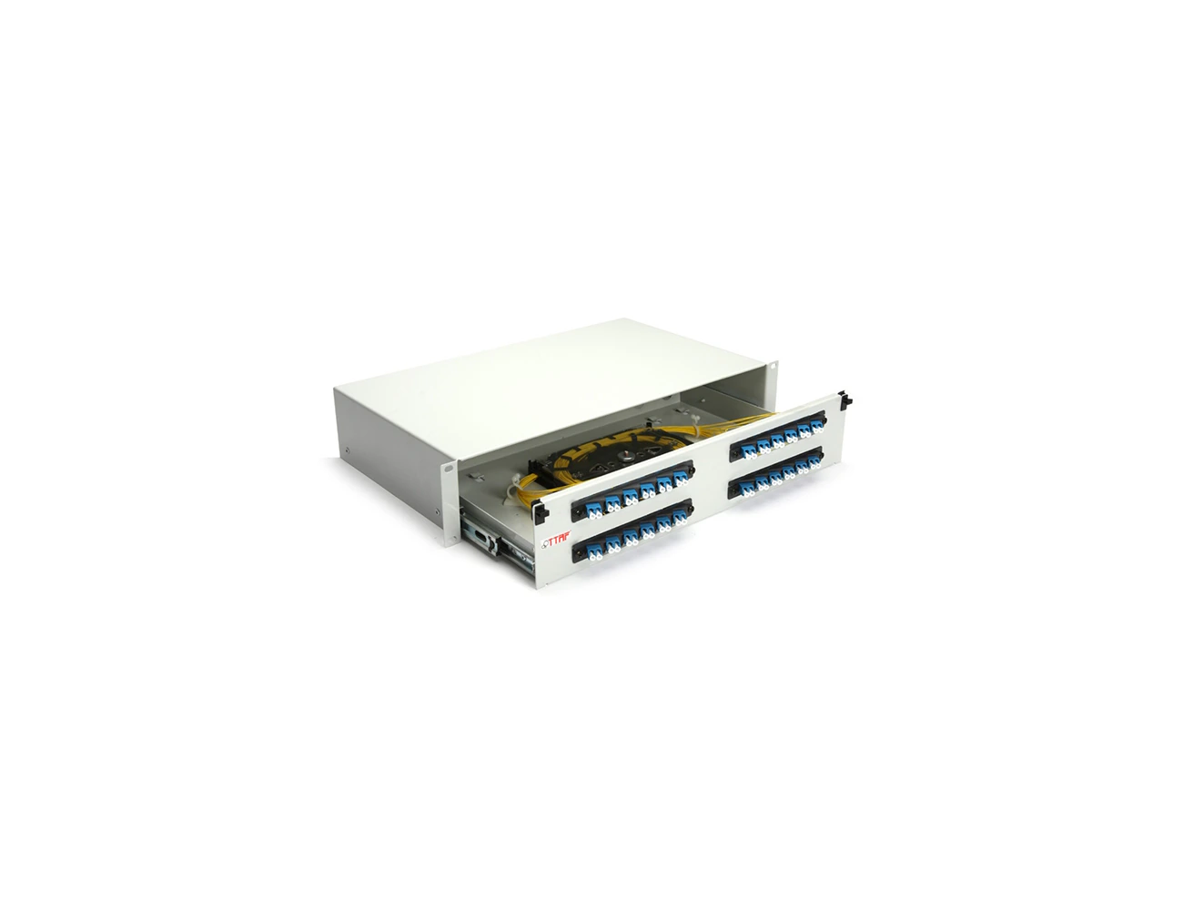2U 19’’ 48 Port LC/PC SM DX Sliding (With Rail&P.M) Rack Type Patchpanel (Full)