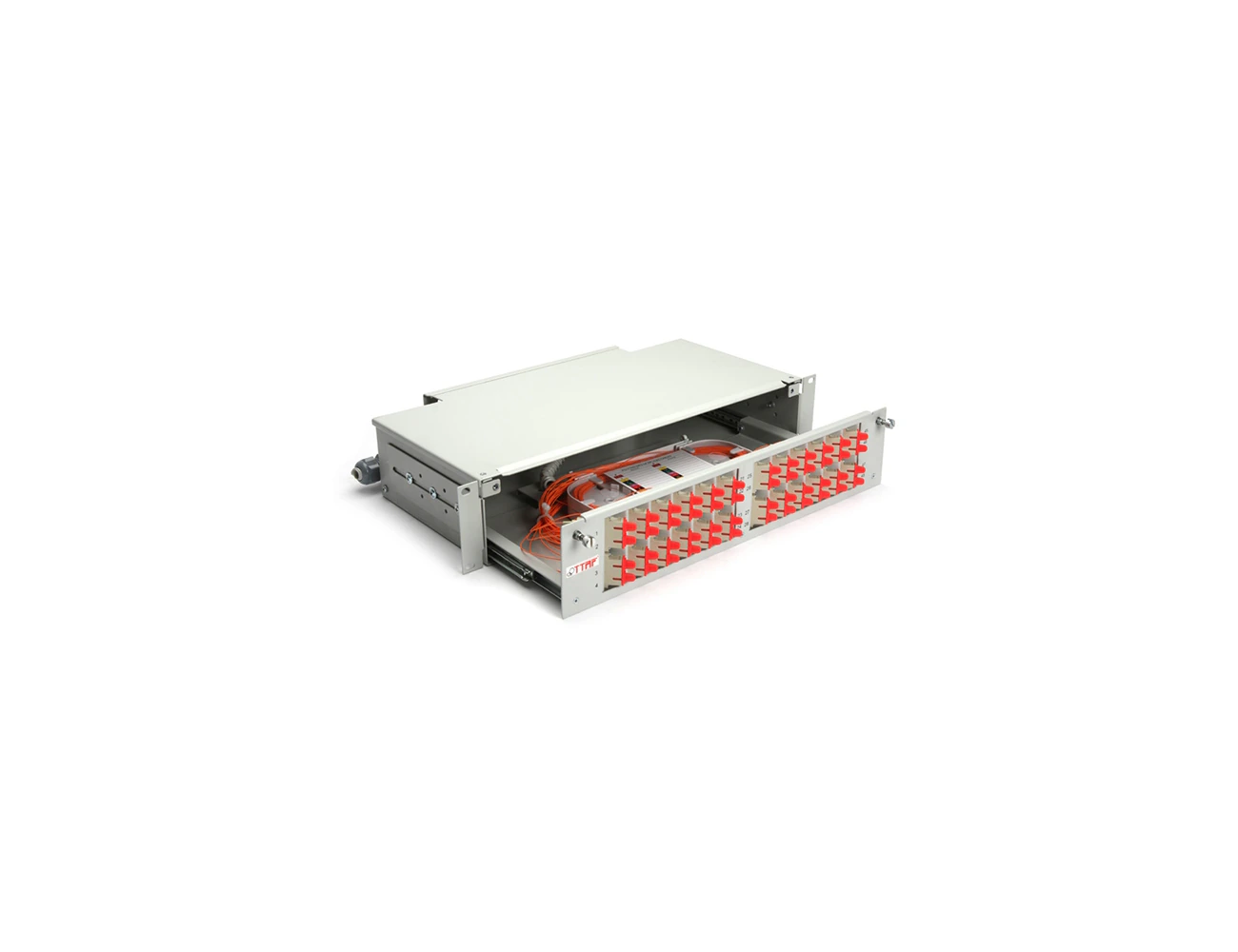 2U 19’’ 48 Port SC/PC MM DX Sliding (With Rail&M.M) Rack Type Patchpanel (Full)