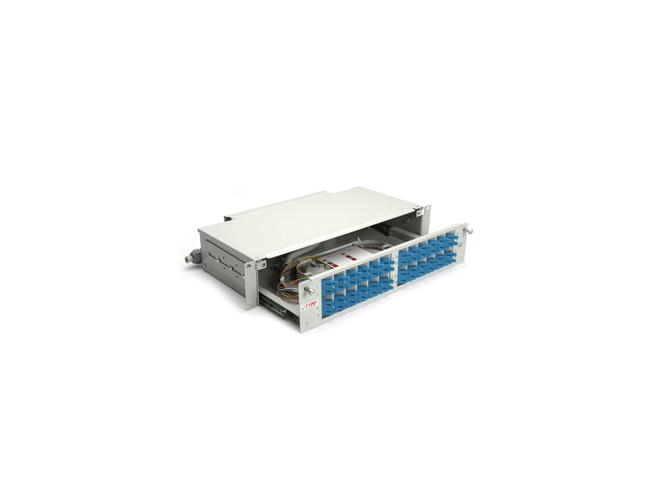 2U 19’’ 48 Port SC/PC SM DX Sliding (With Rail&M.M) Rack Type Patchpanel (Full)
