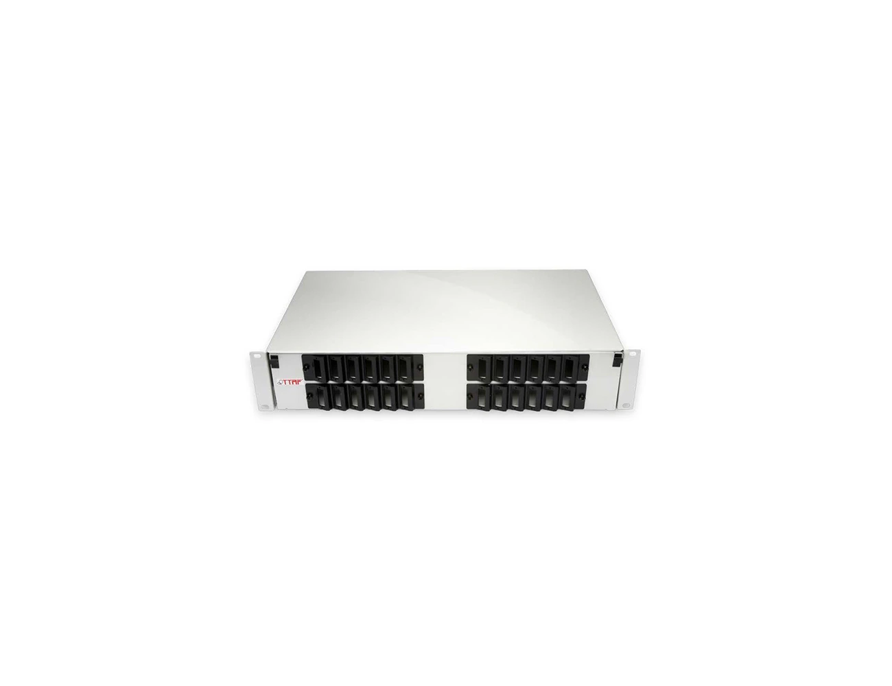 2U 19' 96 Port LC Quad Sliding (With Rail&P.M) Rack Type Patchpanel