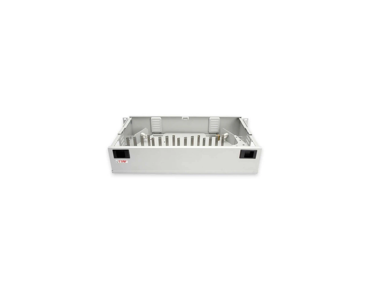 2U 19’’ 64 Port E2000 SX Swing Rack Type Patchpanel