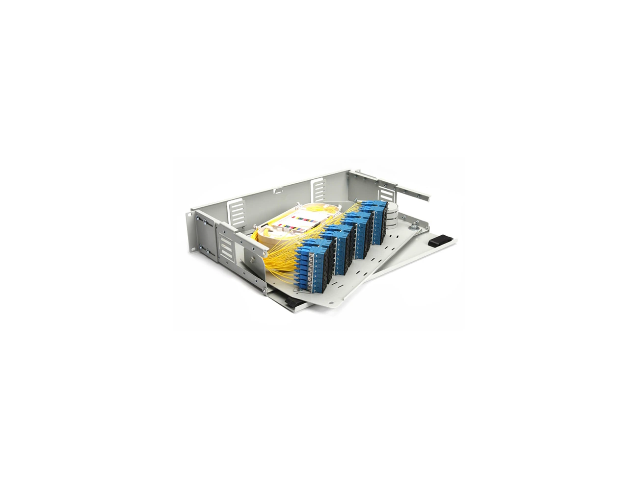 2U 19’’ 128 Port SC/PC SM DX Swing Rack Type Patchpanel (Full)