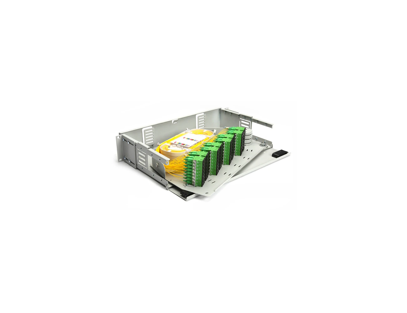 2U 19’’ 128 Port SC/APC SM DX Swing Rack Type Patchpanel (Full)