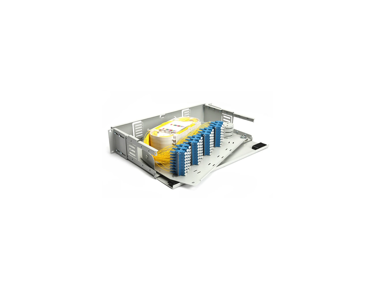 2U 19’’ 128 Port LC/PC SM DX Swing Rack Type Patchpanel (Full)