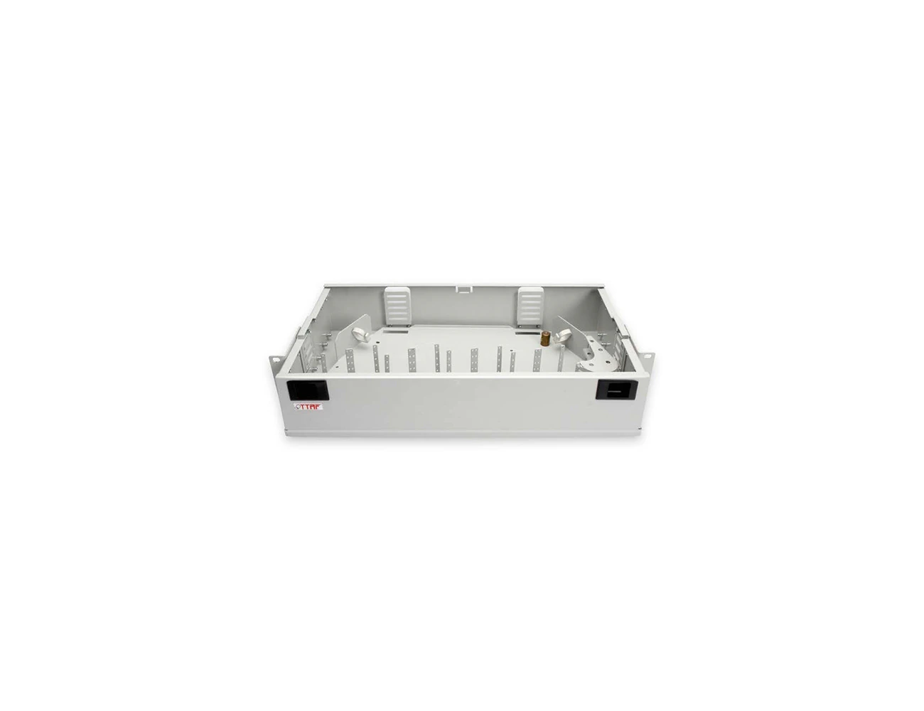 2U 19’’ 128 Port LC QX Swing Rack Type Patchpanel