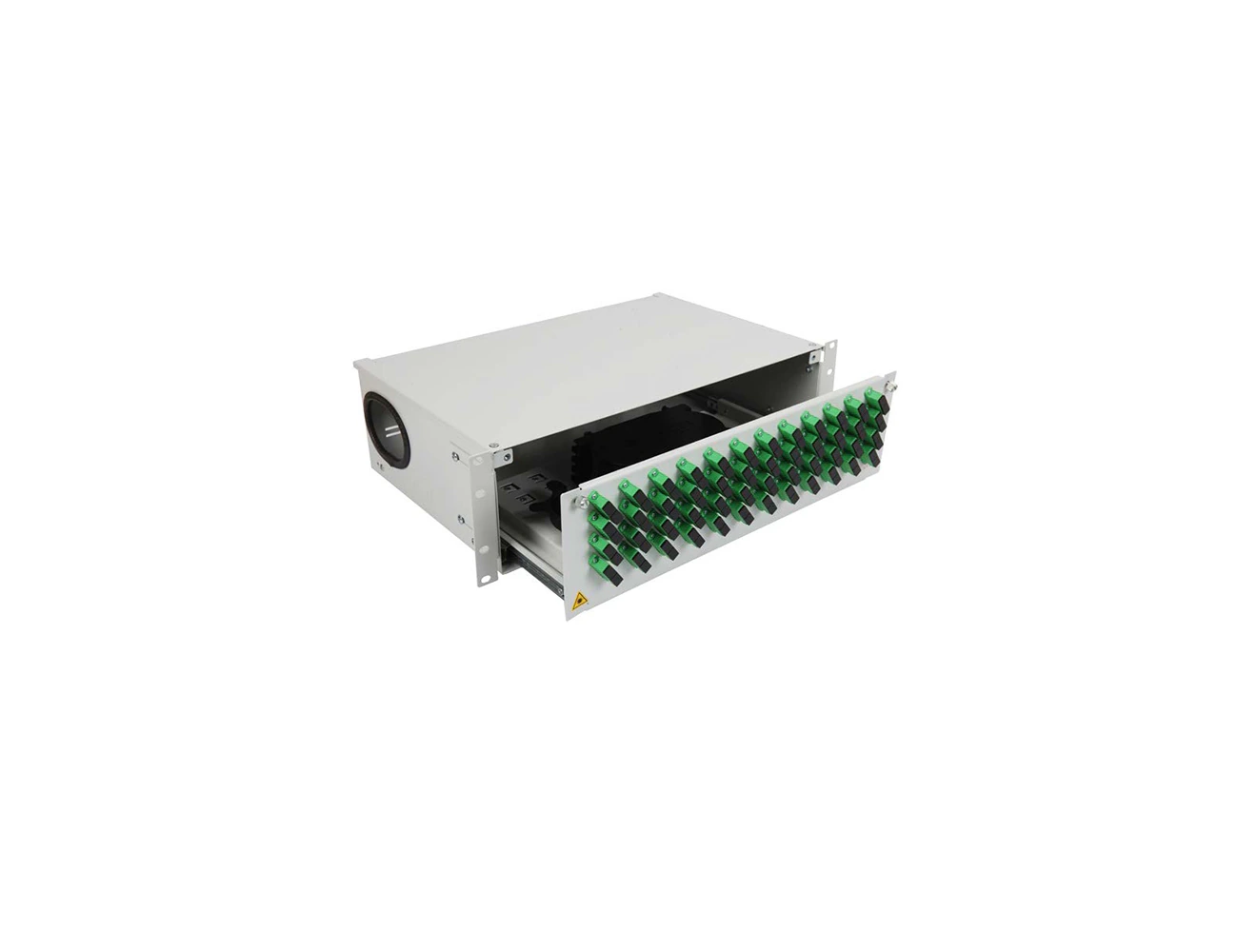 3U 19’’ 96 Port SC/APC SM DX Sliding (With Rail) Rack Type Patchpanel (Full)