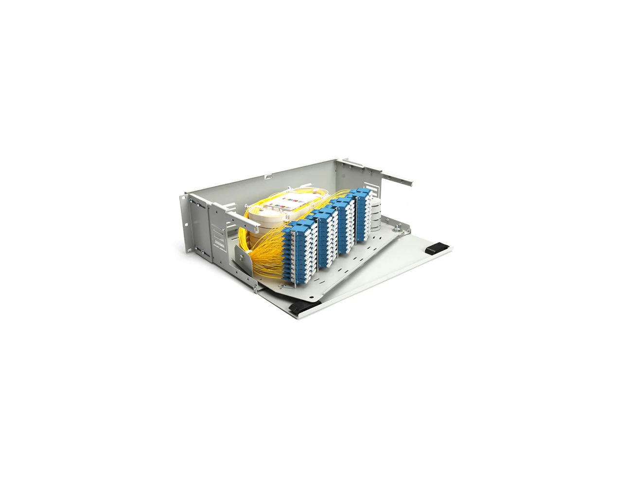 3U 19' 216 Port LC/PC SM Quad Swing Rack Type Patchpanel (Full)