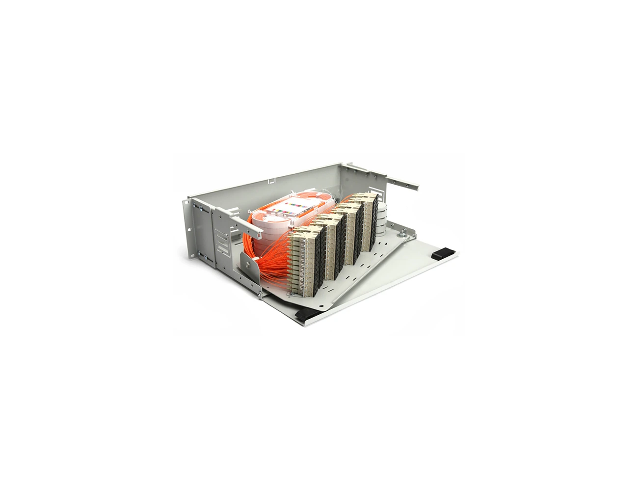 3U 19’’ 192 Port SC/PC MM DX Swing Rack Type Patchpanel (Full)