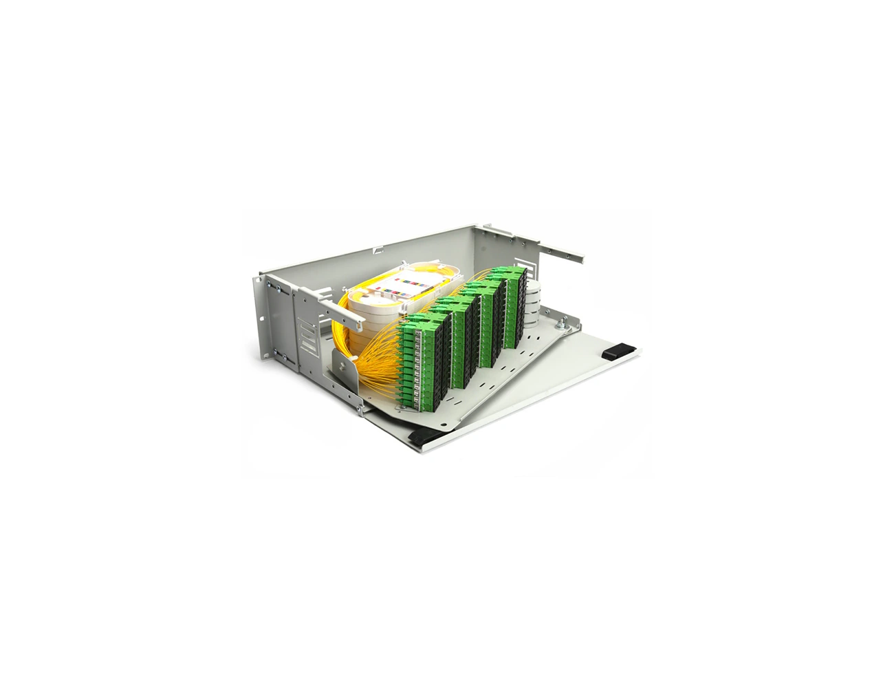 3U 19’’ 192 Port SC/APC SM DX Swing Rack Type Patchpanel (Full)