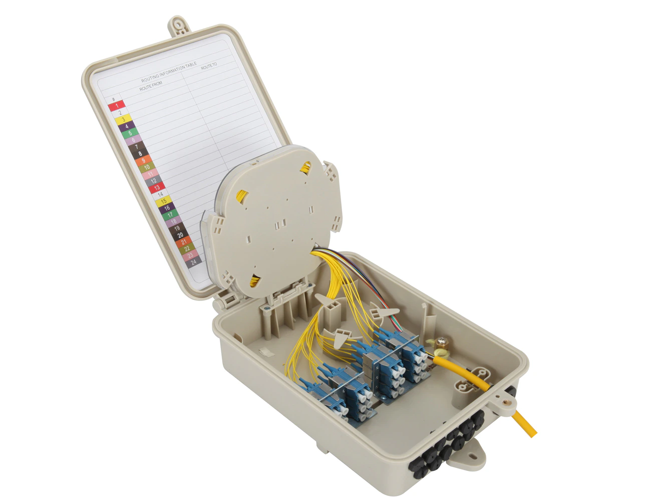 24 Port LC/PC SM Duplex Optic Dıstrıbution Box (Full)
