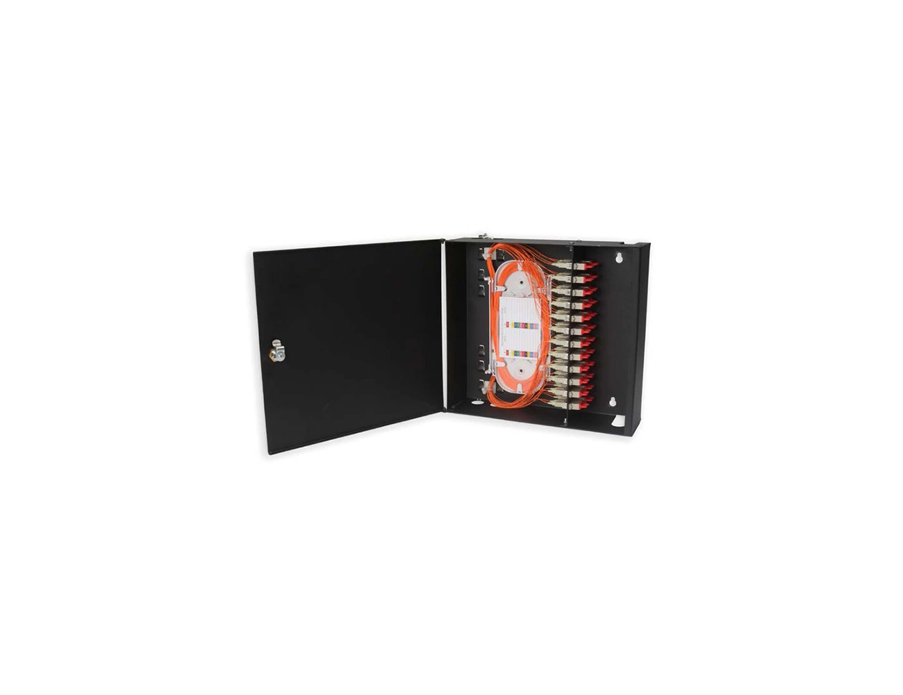 48 Port SC/PC MM DX Wallmount Metalic Termination Box (Full)