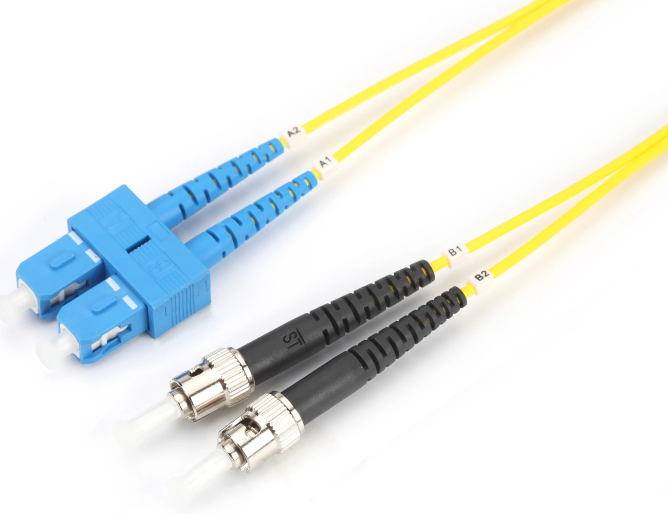 SC/PC-ST/PC 9/125 SM DX L:X FO PATCHCORD