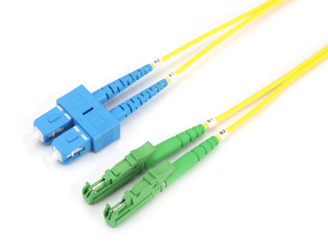 SC/PC-E2000/APC 9/125 SM DX L:X FO PATCHCORD