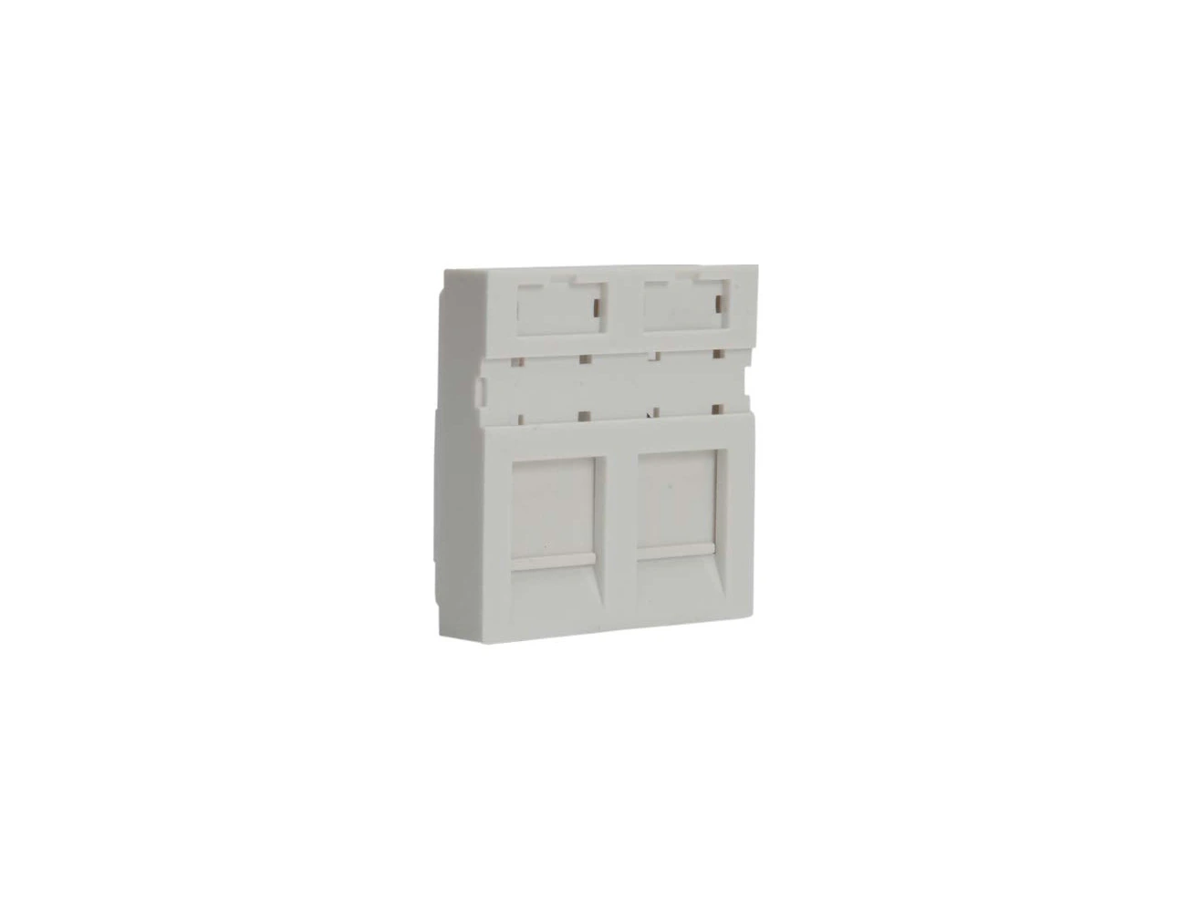 CAT6/5e 45x45 Face Plate ( Double Port)