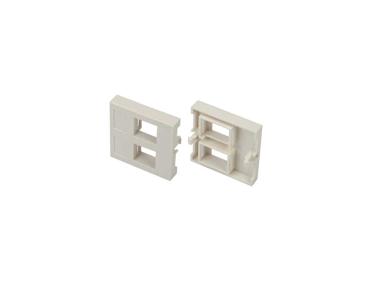 45x45 2 Port HDMI&USB Face Plate ( Unloaded )
