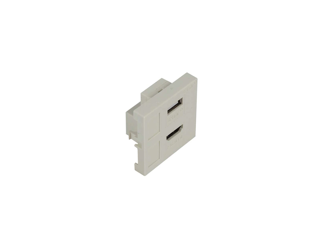 45x45 2 Port HDMI&USB 2.0 Face Plate (Full Loaded )