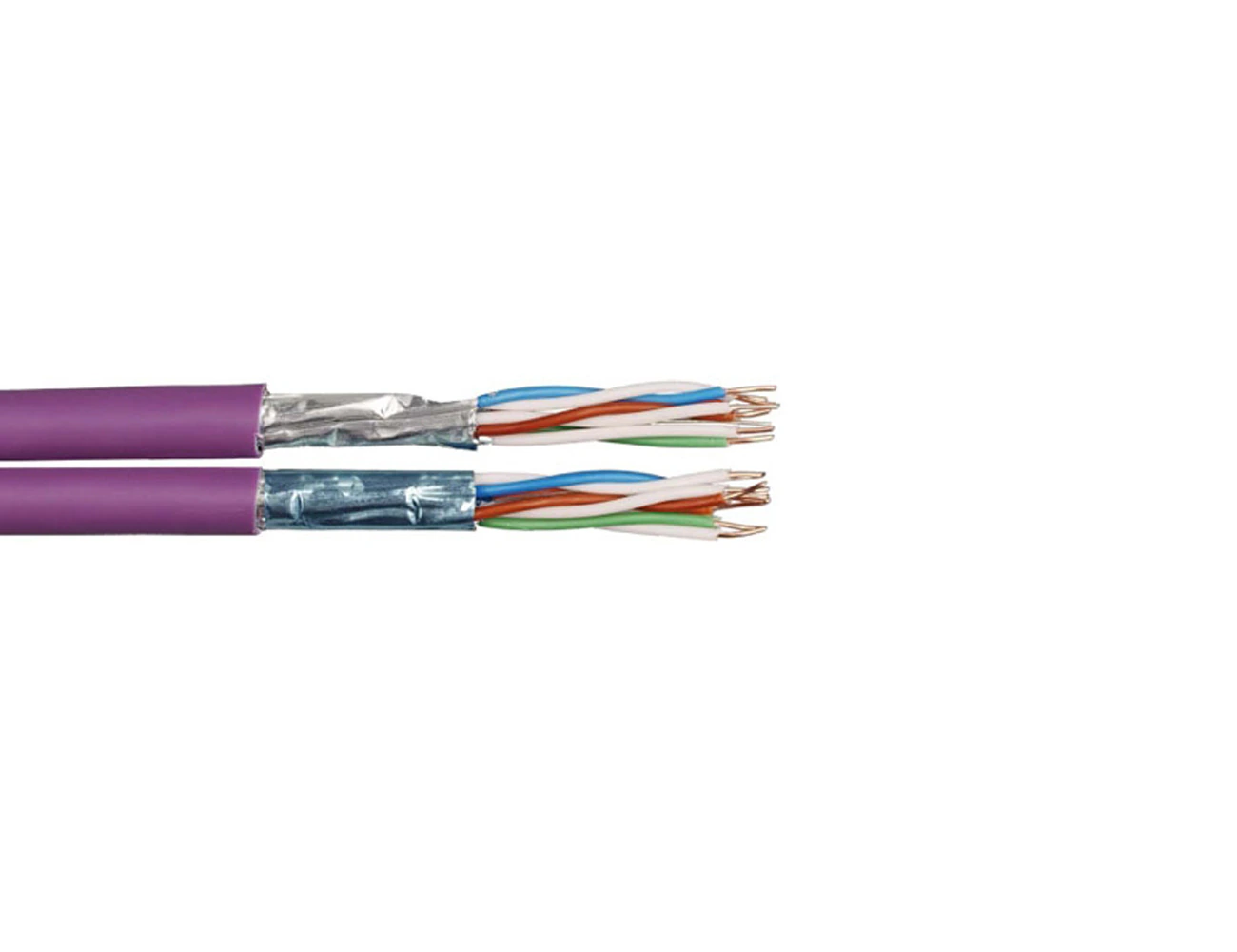 F-FTP CAT6a Dual PVC Cable